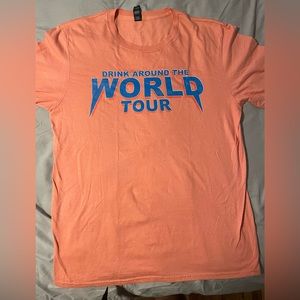 The lost bros drink around the world t shirt